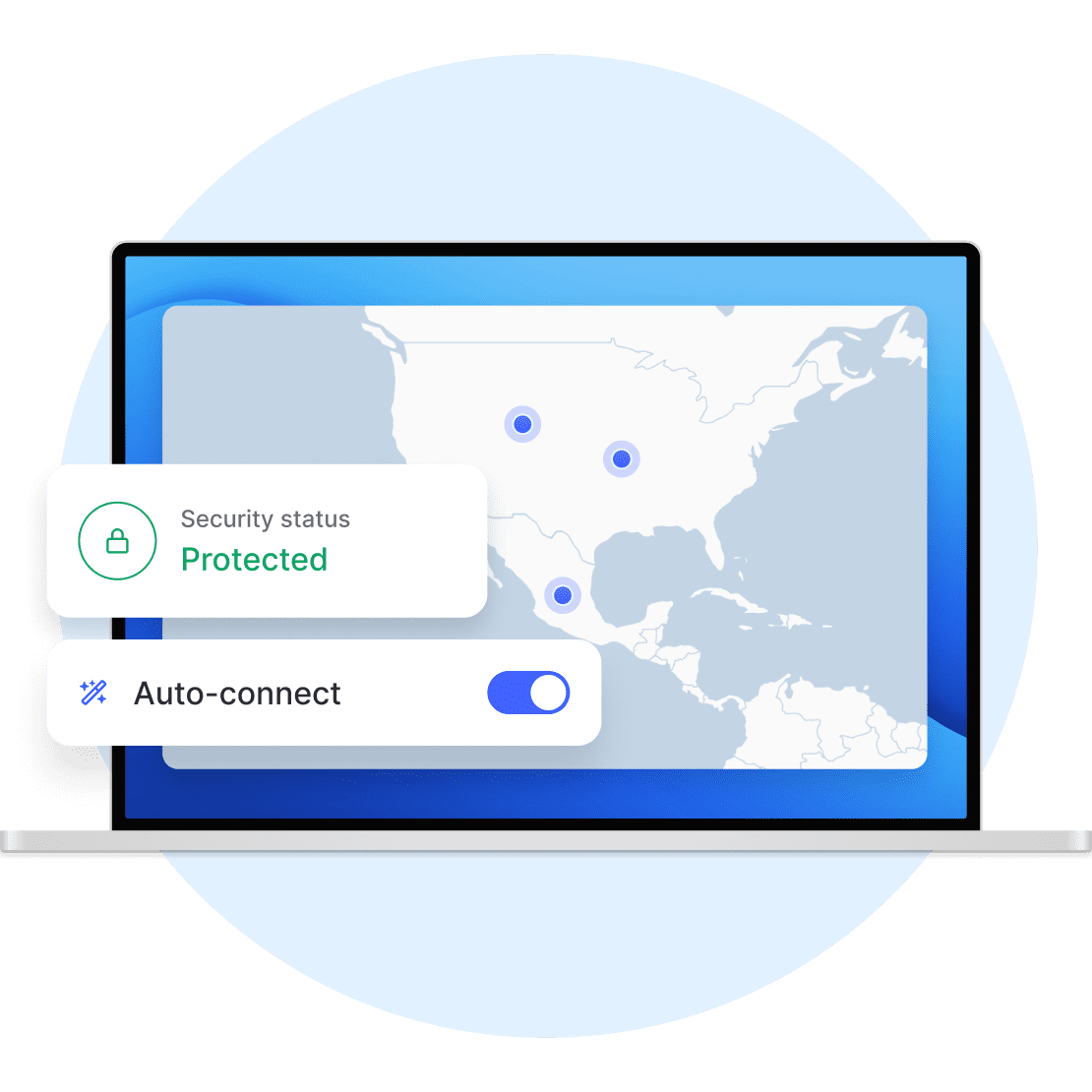 Animated gif displaying how a VPN creates a secure tunnel for your Internet data to pass through.