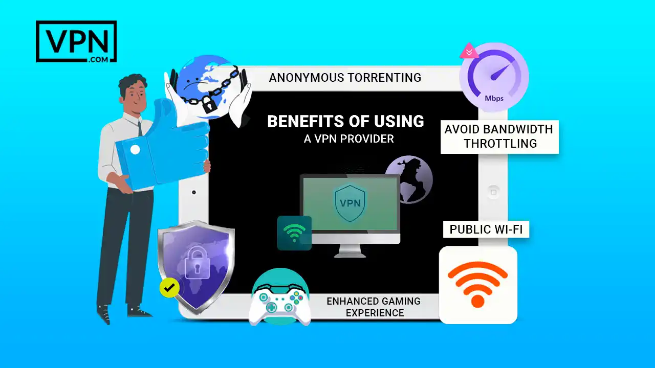 Benefits of VPN providers for anonymous torrenting and secure Wi-Fi.