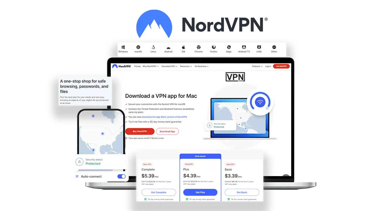 a screenshot of a computer NordVPN The Heavyweight Champ