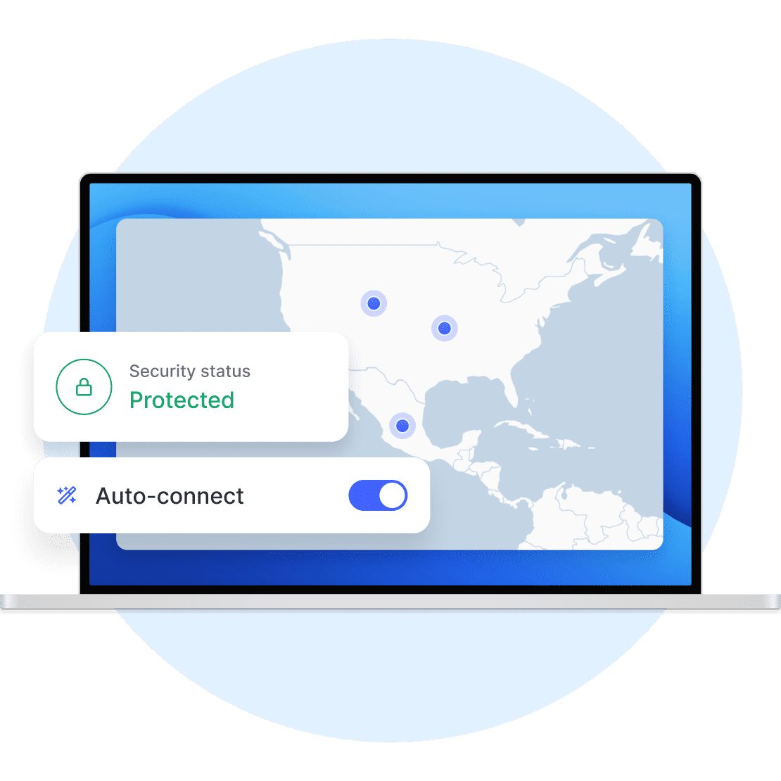 Animated gif displaying how a VPN creates a secure tunnel for your Internet data to pass through.